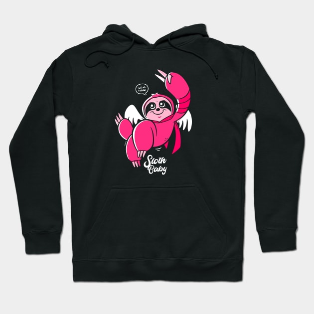 Sloth Baby Hoodie by wloem